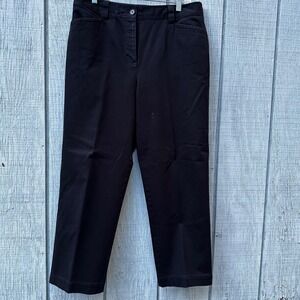❌SOLD❌Talbots Stretch Womens Black Pants Size 14 Cotton Blend Classic Career